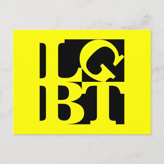 Carte postale LGBT Black Pop (Devant)