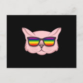 Carte Postale LGBT Chat avec lunettes de soleil LGBT Prith Mois  (Devant)