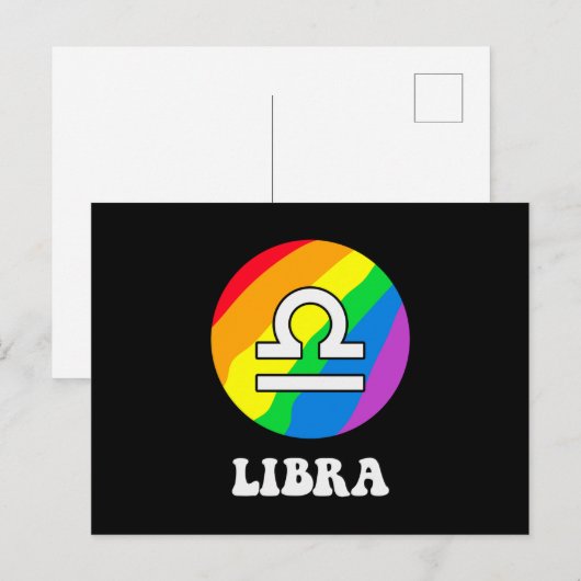 Carte Postale Lgbt Libra (Devant / Derrière)