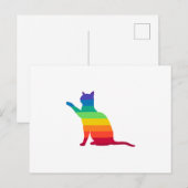 Carte Postale LGBT Rainbow Gay pride Ca (Devant / Derrière)