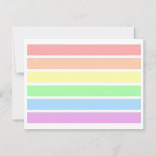 Carte postale LGBT Soft Light Pastel Gay Pride Rai