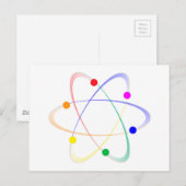 Carte Postale LGBT Whirling Atoms (Devant / Derrière)