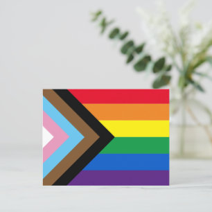Carte Postale Lgbtq arc-en-ciel diversité drapeau gay pride
