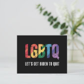 Carte Postale LGBTQ faisons en sorte que Biden arrête complèteme (Debout devant)
