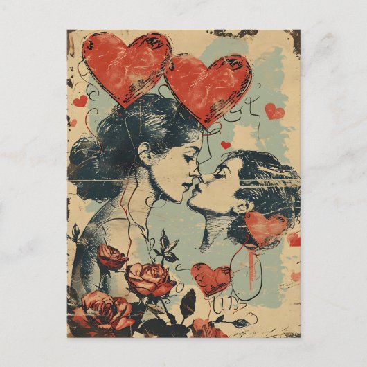 Carte Postale LGBTQ Saint-Valentin (Devant)