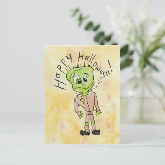 Carte Postale L'Halloween de Frankenstein (Debout devant)