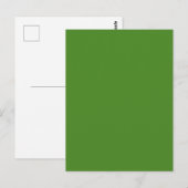 Carte postale "L'herbe est verte" (Devant / Derrière)