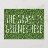 Carte Postale L'Herbe Y Est Plus Verte (Devant)