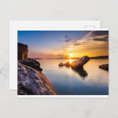 Carte Postale L'heure dorée en Grèce (Devant / Derrière)