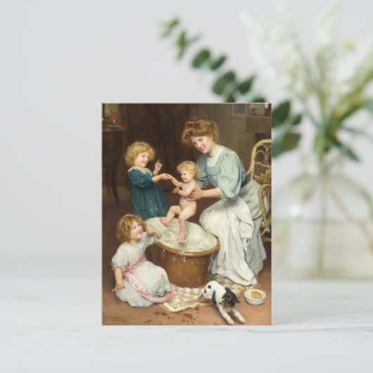 Carte Postale L'heure du bain de bébé | Arthur John Elsley (Debout devant)
