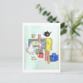 Carte Postale L'heure du thé (Debout devant)