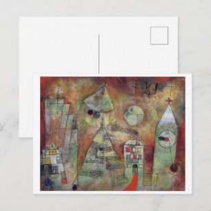 Carte Postale L'Heure fatale, 3 Quarts pour 12 Paul Klee
