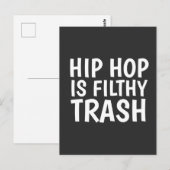 CARTE POSTALE L'HIP HOP EST FILTHTHY POTCARDS MEMES (Devant / Derrière)