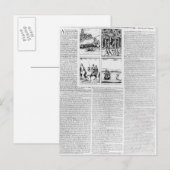 Carte Postale L'histoire de la bataille de Worcester (Devant / Derrière)