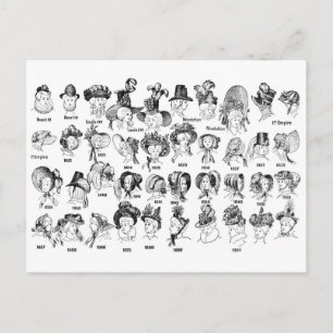 Carte Postale L'histoire des Casquettes