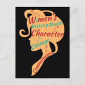 CARTE POSTALE L'HISTOIRE DES FEMMES MOIS CARACTÈRE ENGAGEMENT DU (Devant)