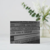 Carte postale L'histoire du langage (Debout devant)