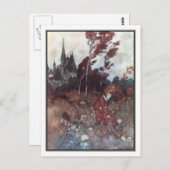 Carte Postale L'histoire du vent par Edmund Dulac (Devant / Derrière)