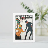 Carte Postale L'hiver à Davos (Debout devant)