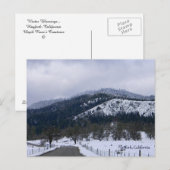 Carte Postale L'hiver à Hayfork, Californie... (Devant / Derrière)