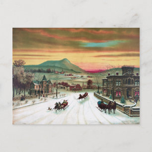 Carte Postale L'hiver à la campagne