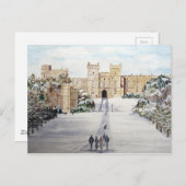 Carte Postale L'hiver au château de Windsor (Devant / Derrière)