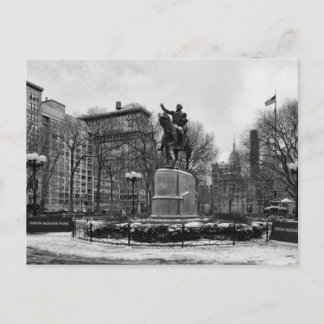 Carte Postale L'hiver dans le Carré de l'Union de New York 001 N