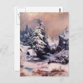 Carte Postale L'hiver dans les Rocheuses - 1867 (Devant / Derrière)