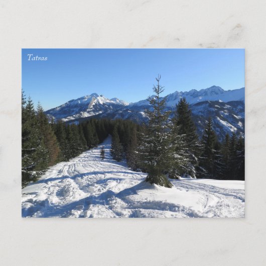 Carte Postale L'hiver des Tatras (Devant)