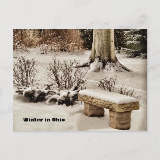 Carte Postale L'hiver en Ohio (Devant)