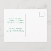 Carte Postale L'hiver fleurit poinsettia de floraison rose de | (Dos)