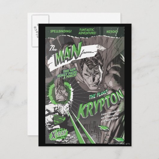 Carte Postale L'homme de Krypton (Devant / Derrière)