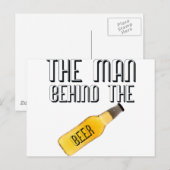 Carte Postale L'homme derrière la bière (Devant / Derrière)