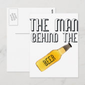 Carte Postale L'homme derrière la bière (Devant / Derrière)
