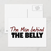 Carte Postale L'Homme Derrière Le Ventre (Devant / Derrière)