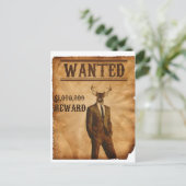 Carte Postale L'homme du cerf est Recherché (Debout devant)