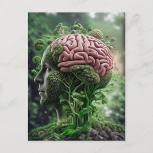 Carte Postale L'homme est la nature - Humanité Environnement bio