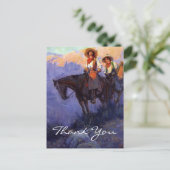 Carte Postale L'homme et la femme d'Anderson à cheval (Debout devant)