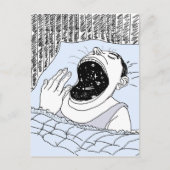 CARTE POSTALE L'HOMME ET LES COSMOS (Devant)