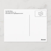 Carte Postale L'homme gay se lève (Dos)