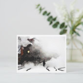 Carte Postale L'homme & le train (Debout devant)