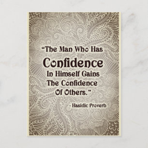 Carte Postale L'homme qui a - Citation positive