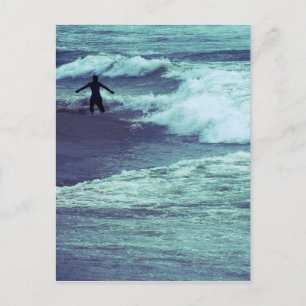 Carte Postale L'homme sur les vagues