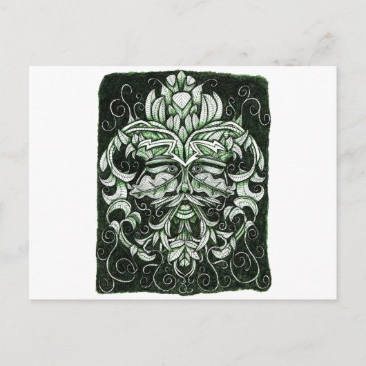 Carte Postale L'homme vert (Devant)