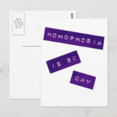 Carte Postale L'homophobie est si gay II (Devant / Derrière)