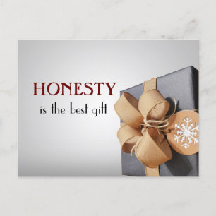 Carte Postale L'honnêteté est le meilleur cadeau