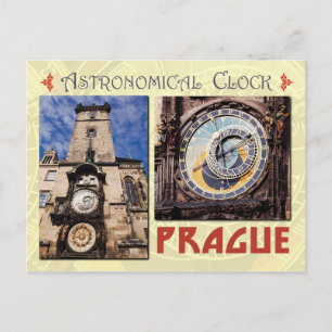 Carte Postale L'horloge astronomique de Prague, République tchèq