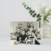 Carte Postale L'horreur de l'accordéon ! Noël 1953. (Debout devant)