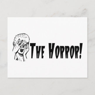 Carte Postale L'Horreur ! Fille Freaky