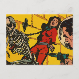Carte Postale L'Horreur spatiale - Science-Fiction Vintage Comic